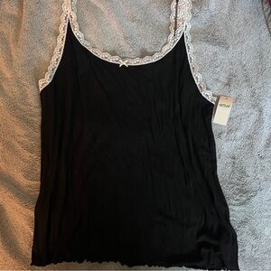 Aerie Real Soft Lace Trim Tank  NWT Size: L